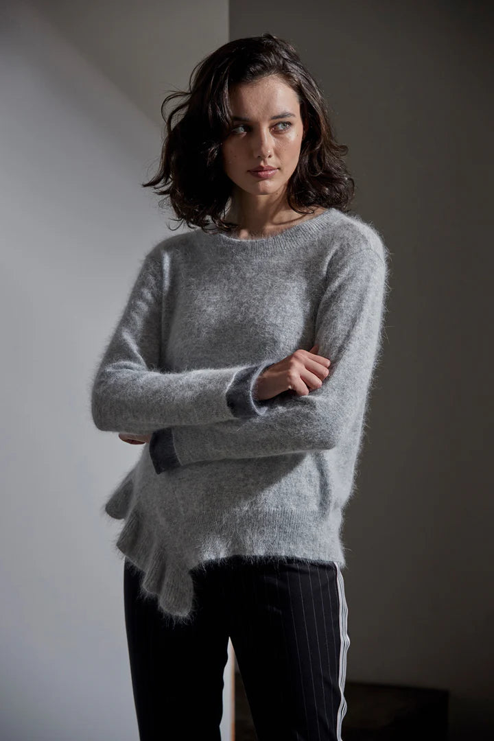Lania - Ladder Sweater Grey