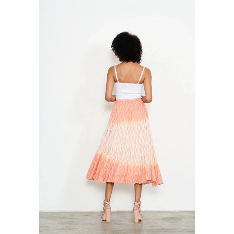 Caju - Double Dip Dye Skirt Apricot