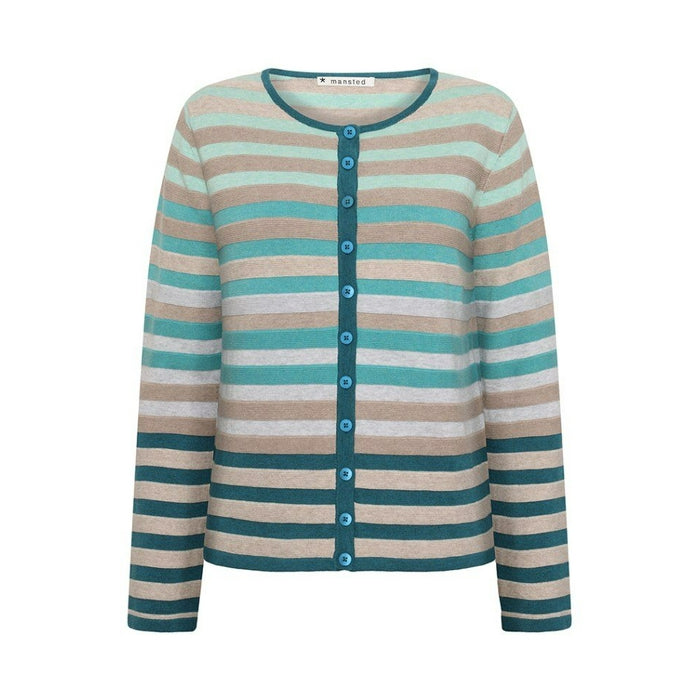 Mansted - Frail Eco Garter Cardigan-Dark Turquoise