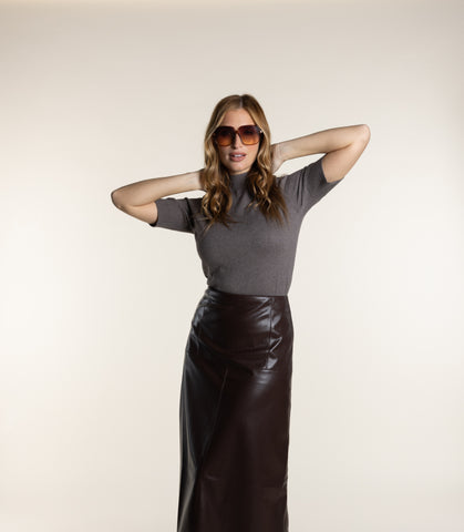Two T's - Vegan Leather Skirt Coco
