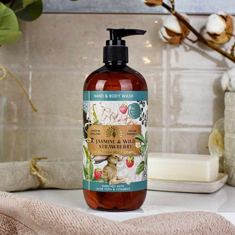 The English Soap Company - Jasmine & Wild Strawberry Hand & Body Wash 500ml
