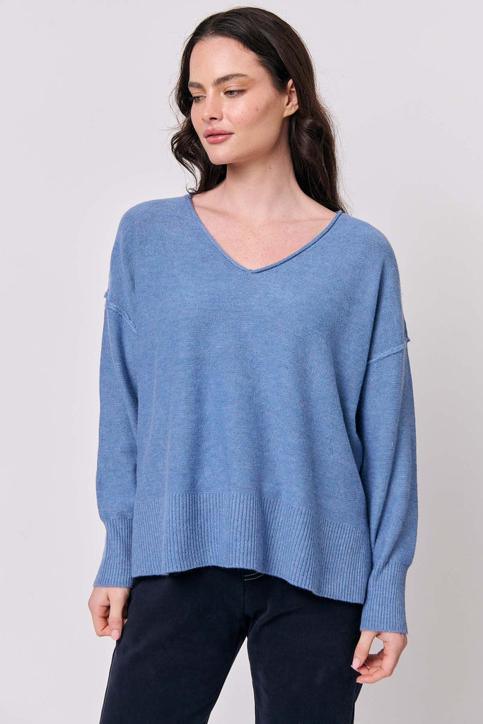 Namastai - V Neck Sweater - Skylight