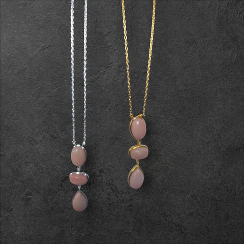 MCJewels - Necklace _ Pink Opal Pendant