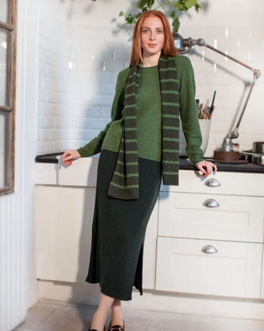 Mansted - Ruth Merino Knit Skirt Dark Green