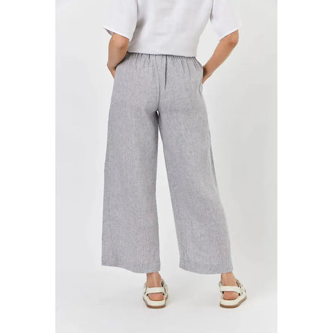 Naturals by O&J - Wide Linen Pant Smoke
