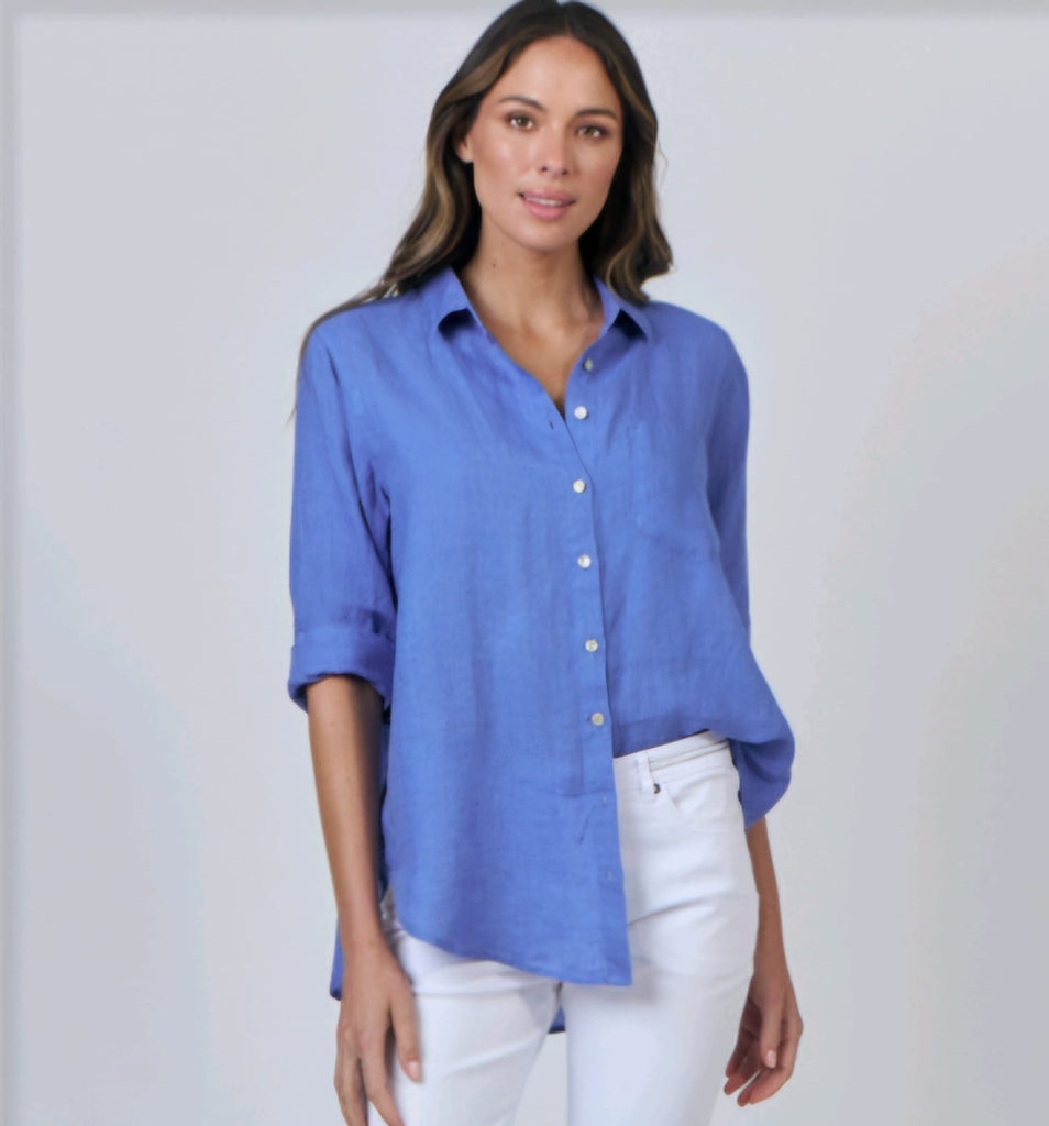 enveloppe - Linen Boyfriend Shirt-Mer