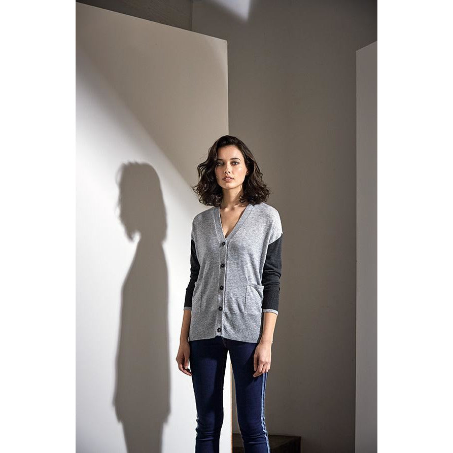 Lania - Seattle V Neck Cardi Greys