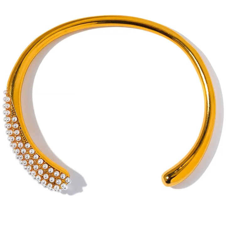 Waterdrop Pearl gold finish Bracelet