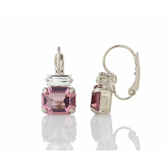 Firucci - Italian Petite Baguette Earrings Pink