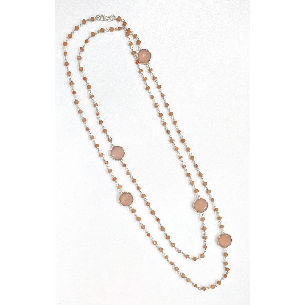 Sterling Silver Rosary Bead with Gemstones