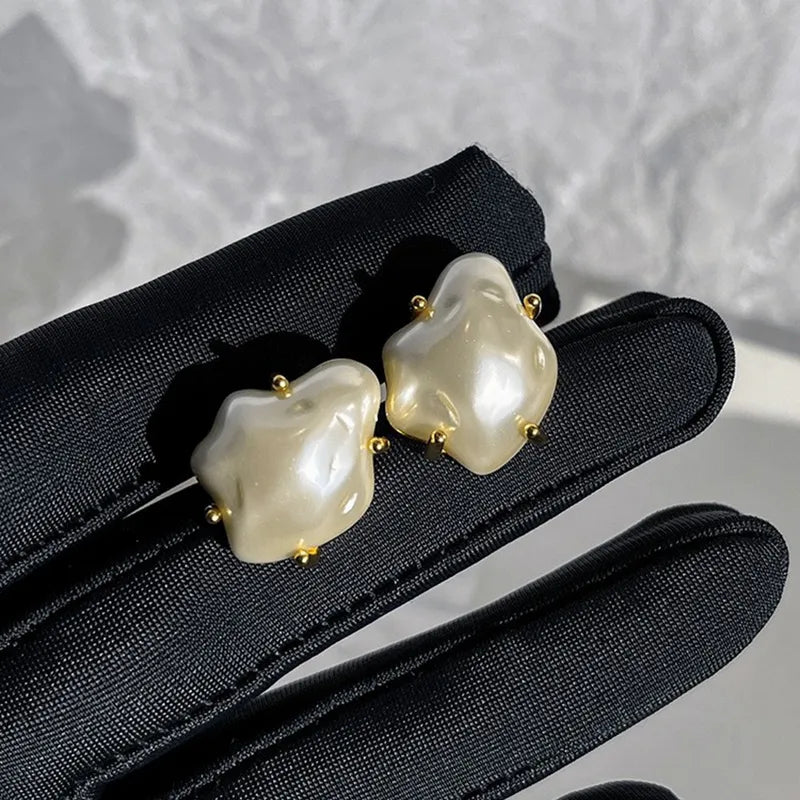 Melange - Irregular Fresh Water Pearl Earrings