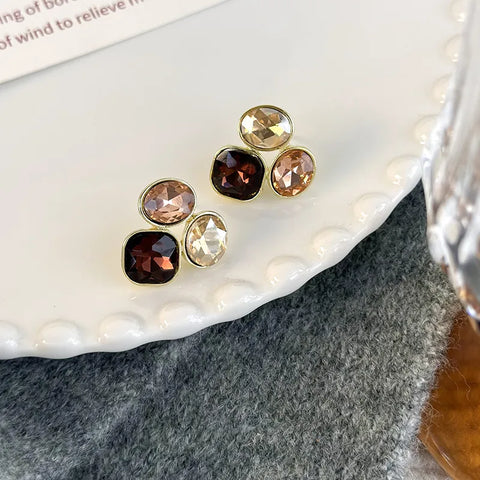 Melange - Crystal Cluster Earring