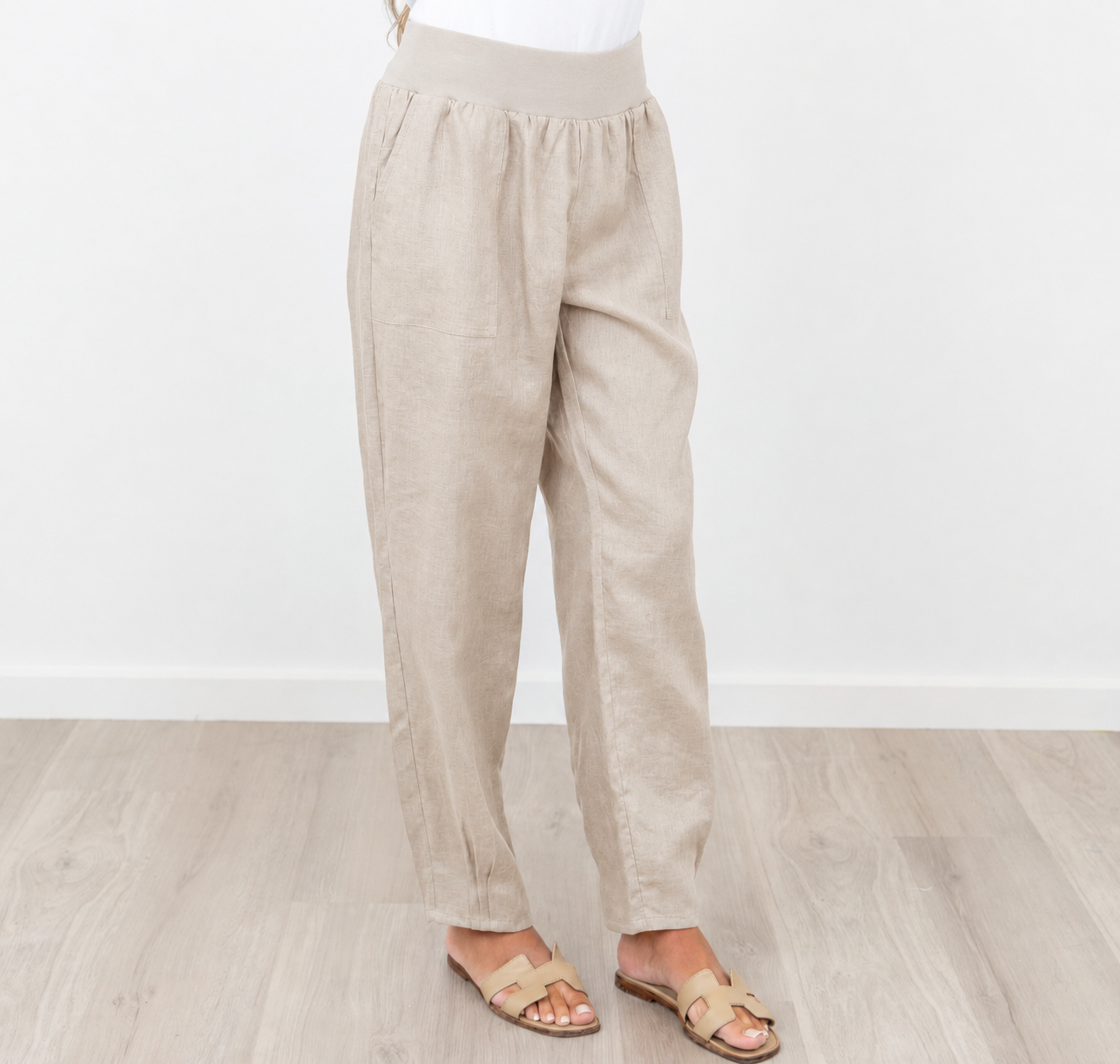 Maglia - Lux Linen Lucy Tuck Pant - Natural
