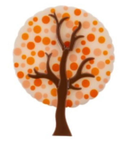Blue Scarab - Bijou Acrylic Tree Brooch-Orange
