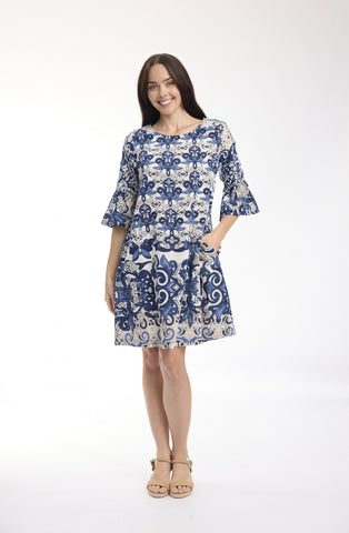 Orientique - Dress Contemporary Frill Sleeve - Monaco
