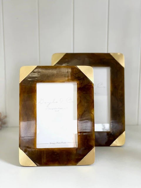 Flair - Tortoiseshell Resin Gold Frames