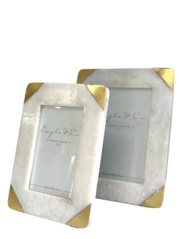 Flair - Alabaster Resin Gold Frames