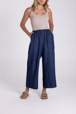 Two T's - 7/8 Culotte Jean-Dark Denim