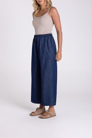 Two T's - 7/8 Culotte Jean-Dark Denim