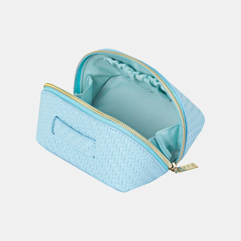 Tonic - Small Beauty Bag Herringbone Bluebell