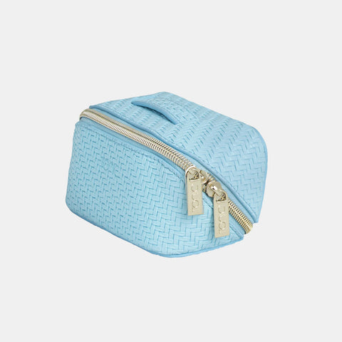 Tonic - Small Beauty Bag Herringbone Bluebell