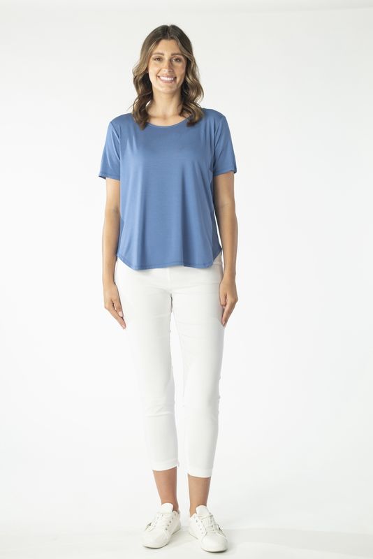 Renoma - Short Sleeve Top Saphire