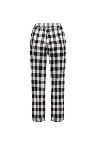 Vassalli - Slim 7/8 Cotton Pant with Fly-Rainbow Check
