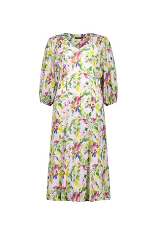 Vassalli - V Neck Midi Dress-Capri