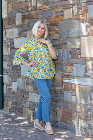 Equinox - 7/8 Length Bengaline Pant - Peacock