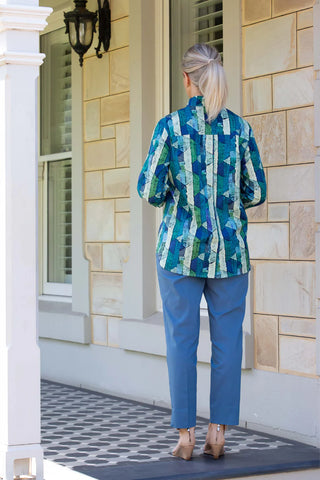 Equinox - 7/8 Length Bengaline Pant - Peacock