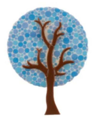 Blue Scarab - Bijou Acrylic Tree Brooch-Blue