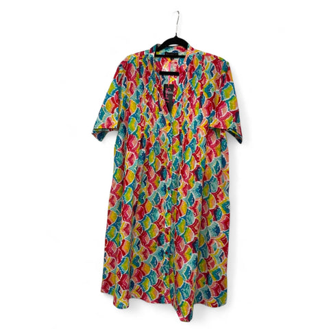 Saint Lori - Pintuck V Neck Dress-Fiesta