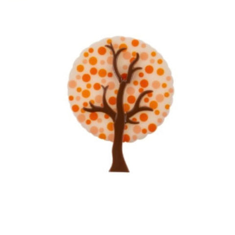 Blue Scarab - Bijou Acrylic Tree Brooch-Orange