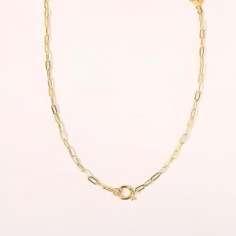 MCLuxe - Personalised Birthstone Necklace With One Charm _ Clip Chain