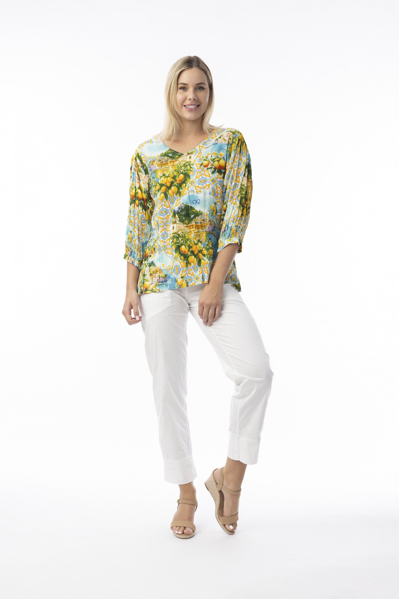 Orientique - Amalfi V Neck Top