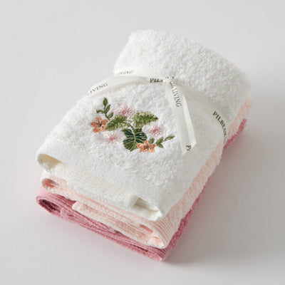 Pilbeam Living - Face Washer Set of 3 (2 Plain) - Anjou