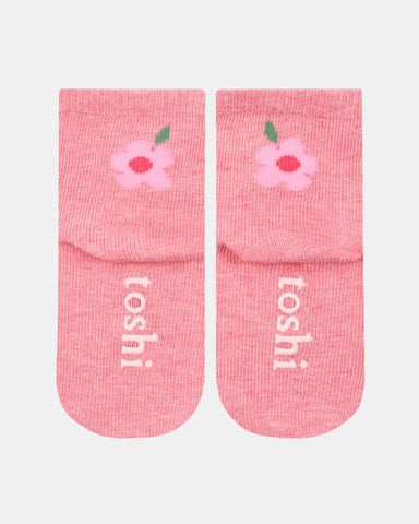 Toshi - Organic Jacquard Ankle Socks-Rosie Posie