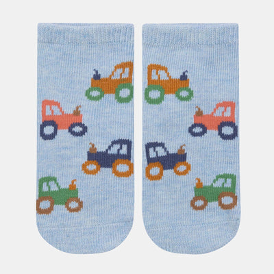 Toshi - Organic Jacquard Ankle Socks-Tiny Tractors