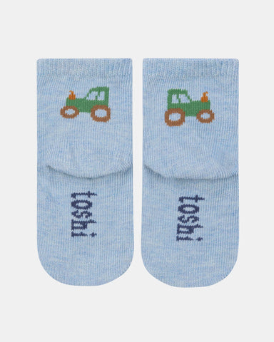 Toshi - Organic Jacquard Ankle Socks-Tiny Tractors