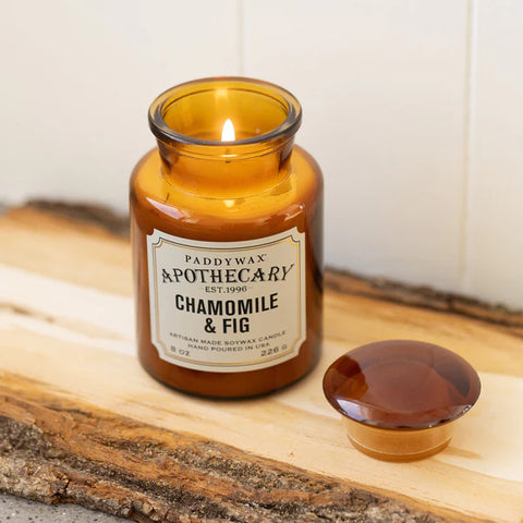 Paddywax Apothecary  - Chamomile & Fig 8oz Candle