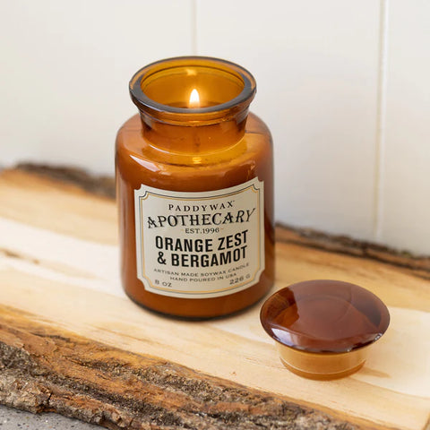 Paddywax Apothecary  - Orange Zest & Bergamot 8oz Candle