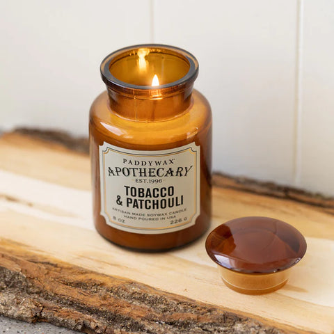 Paddywax Apothecary - Tabacco & Patchouli 8oz Candle