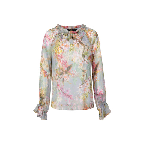 GDS - Brigette Silk Blouse - Aqua