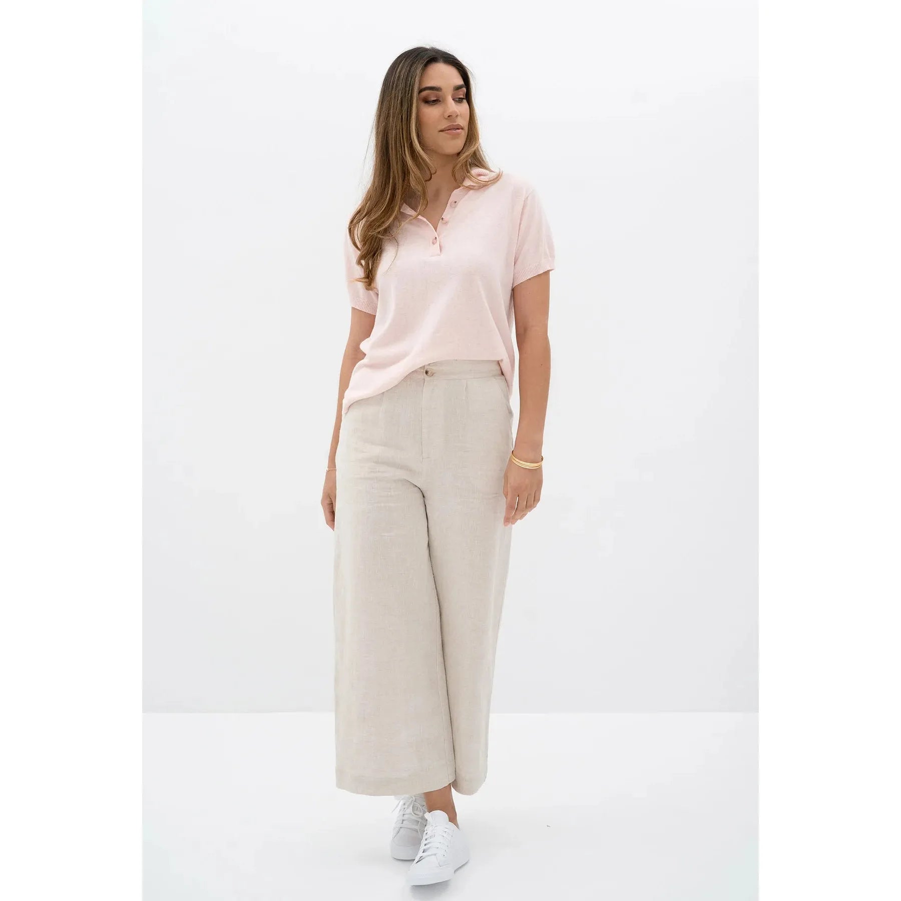 Humidity - Arlo Knit Shirt Soft Pink