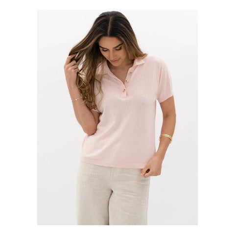 Humidity - Arlo Knit Shirt Soft Pink