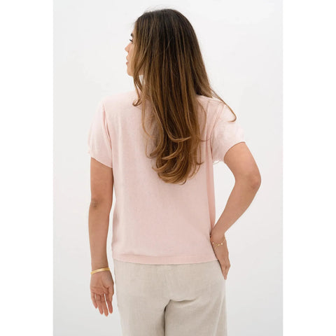 Humidity - Arlo Knit Shirt Soft Pink