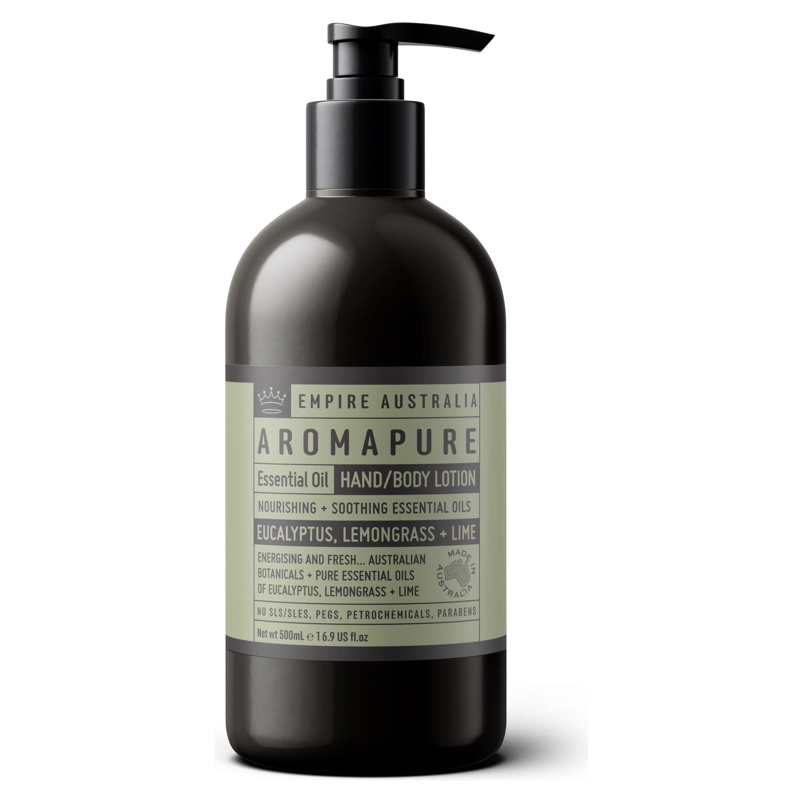Empire Australia - Aromapure Eucalyptus, Lemongrass+Lime Hand/Body Lotion 500ml