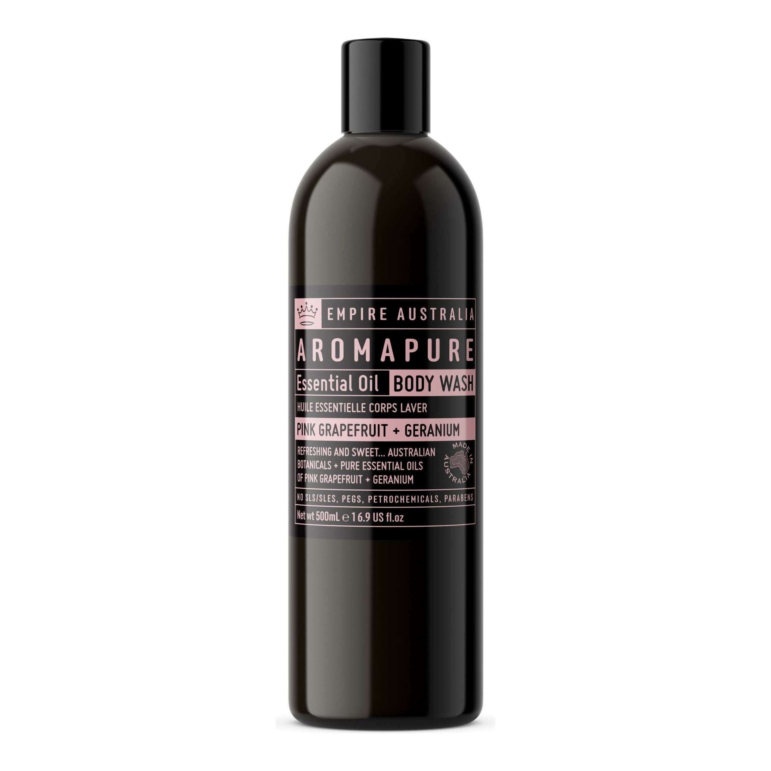 Empire Australia - Aromapure Pink Grapefruit+Geranium Body Wash 500ml