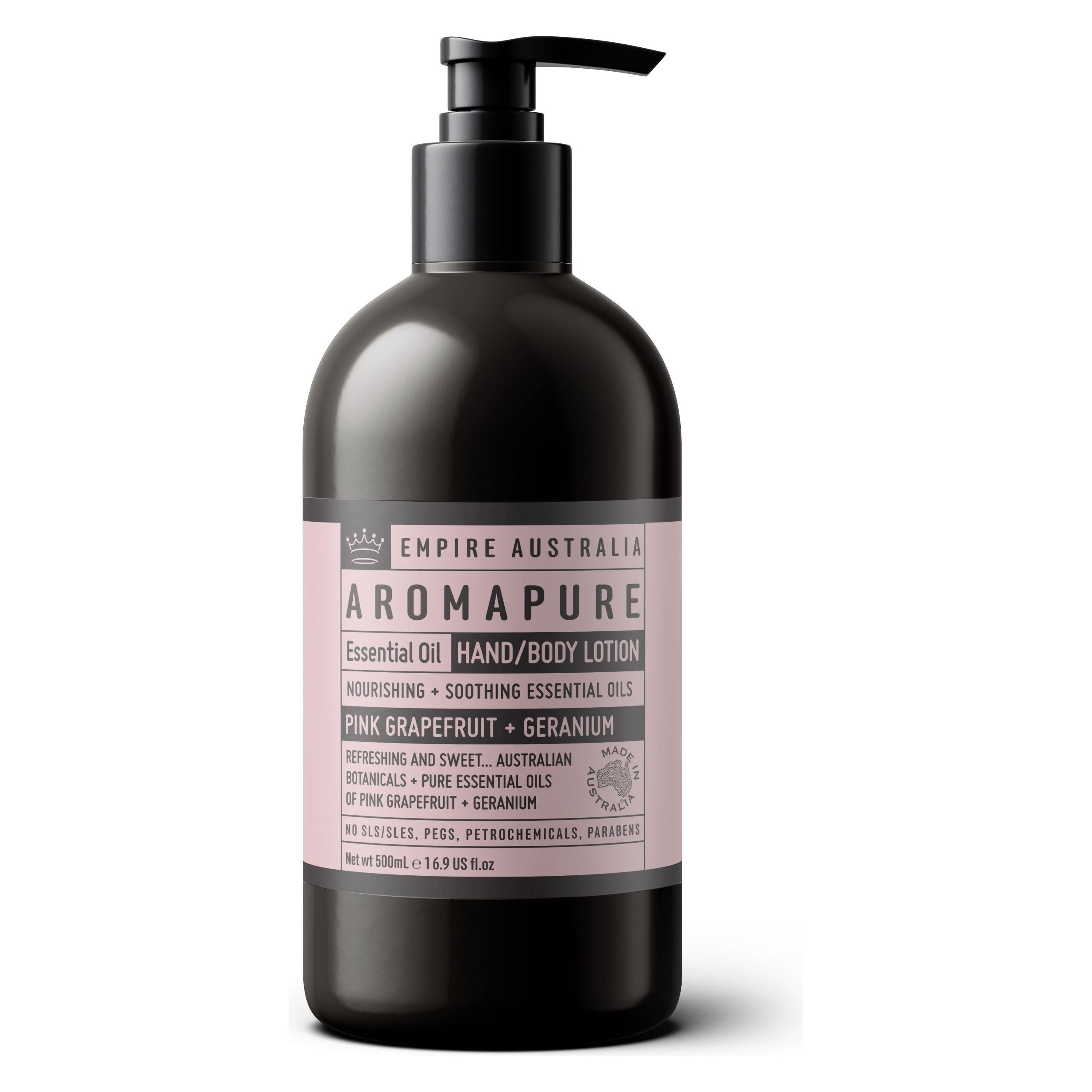 Empire Australia - Aromapure Pink Grapefruit+Geranium Hand/Body Lotion 500ml