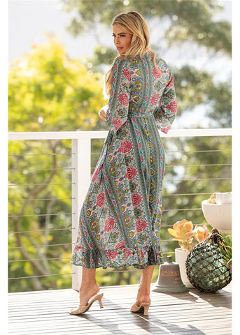 Cienna - Ashanti 3/4 Sleeve Wrap Dress